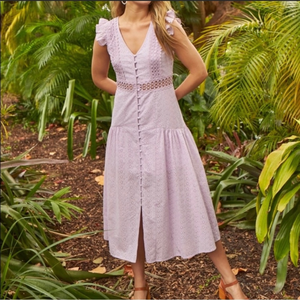 Altar’d State Midi Eyelet dress